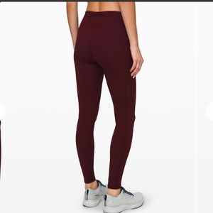 Lululemon burgundy Speed up tight